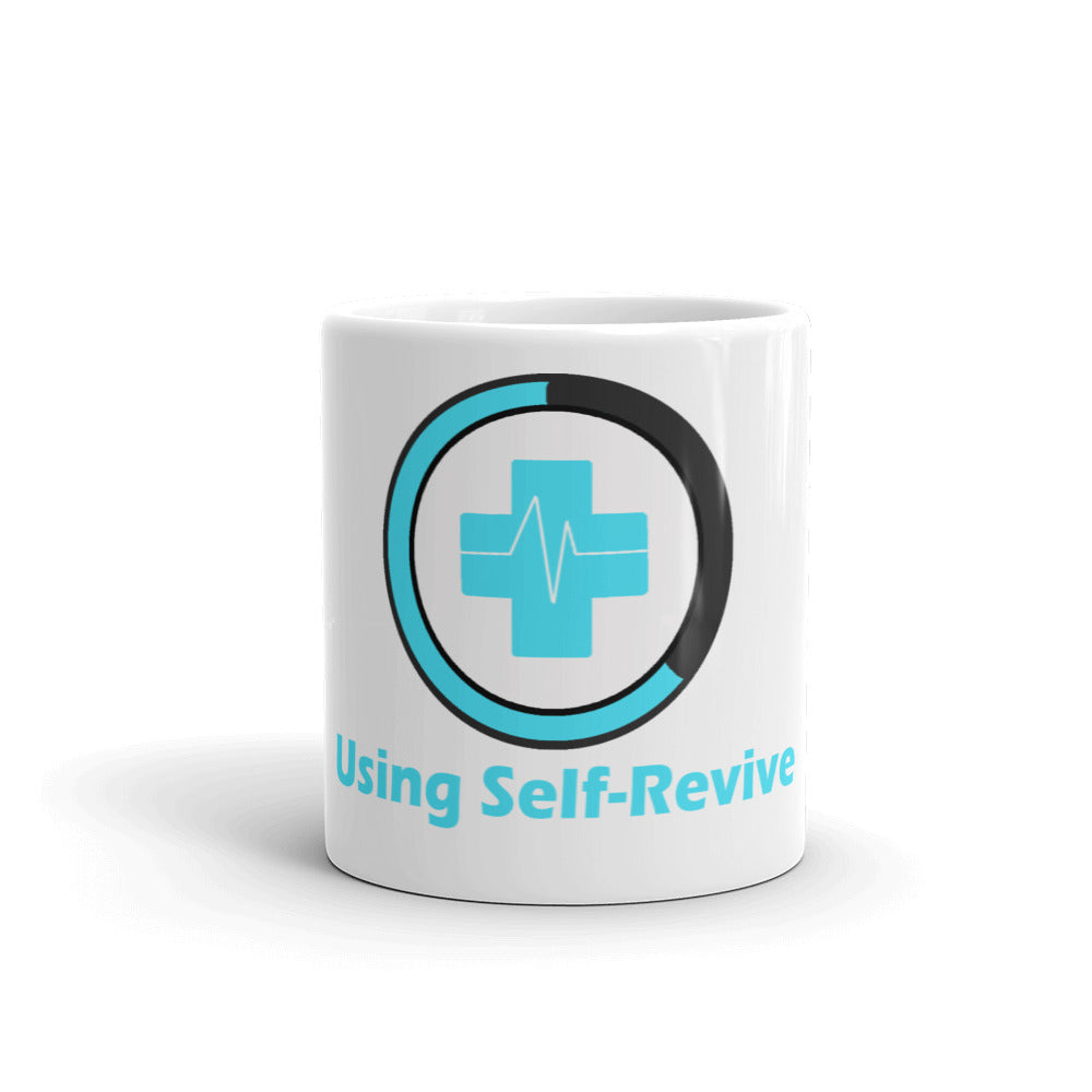 White glossy mug