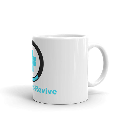 White glossy mug